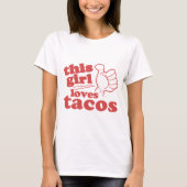 Deze vent houdt van Tacos T-shirt (Voorkant)