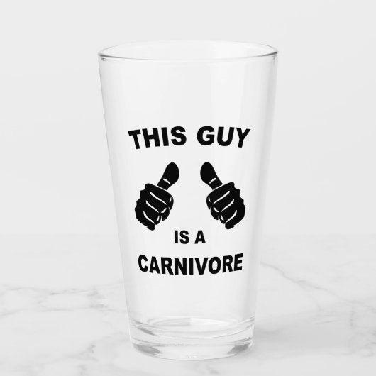 Deze vent is een Carnivore Glas (Voorkant)