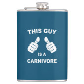 Deze vent is een Carnivore Heupfles (Voorkant)