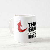 Deze vent is een Geweldige Mok voor papa koffie (Voorkant links)