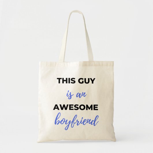 Deze vent is een Geweldige vriend Black Tote Bag (Voorkant)