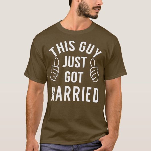 Deze vent is net getrouwd  Net getrouwd  voor T-shirt (Voorkant)