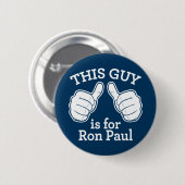 Deze vent is voor Ron Paul Button (Voorkant /achterkant)