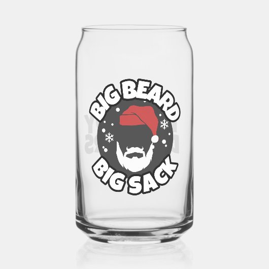 Deze vent levert! Grappige Kerstcocktail Blikvorm Glas (Voorkant)