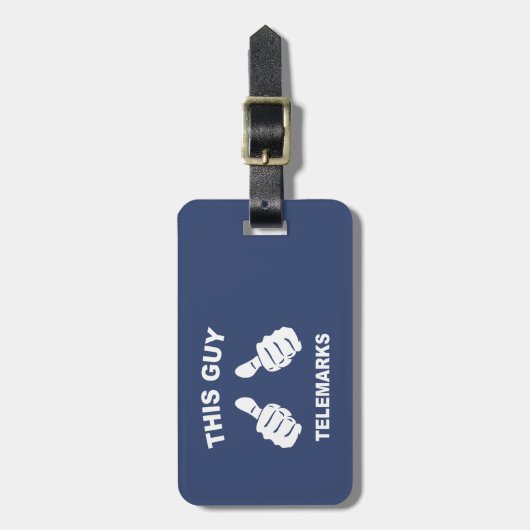 Deze vent Telemarks Bagagelabel (Voorkant verticaal)