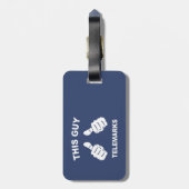 Deze vent Telemarks Bagagelabel (Achterkant verticaal)