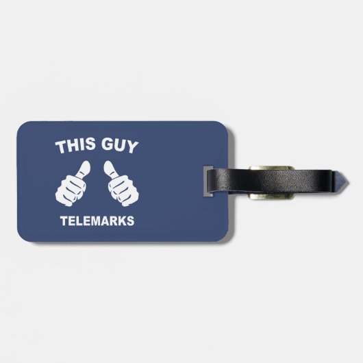 Deze vent Telemarks Bagagelabel (Achterkant horizontaal)