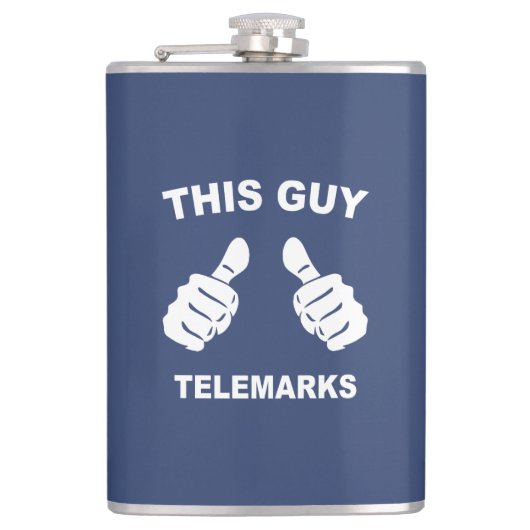 Deze vent Telemarks Heupfles (Voorkant)