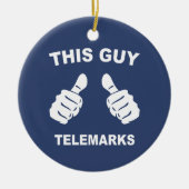 Deze vent Telemarks Keramisch Ornament (Voorkant)