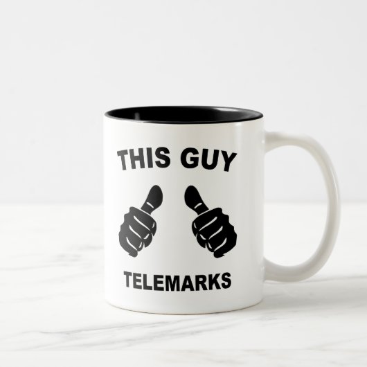Deze vent Telemarks Tweekleurige Koffiemok (Rechts)