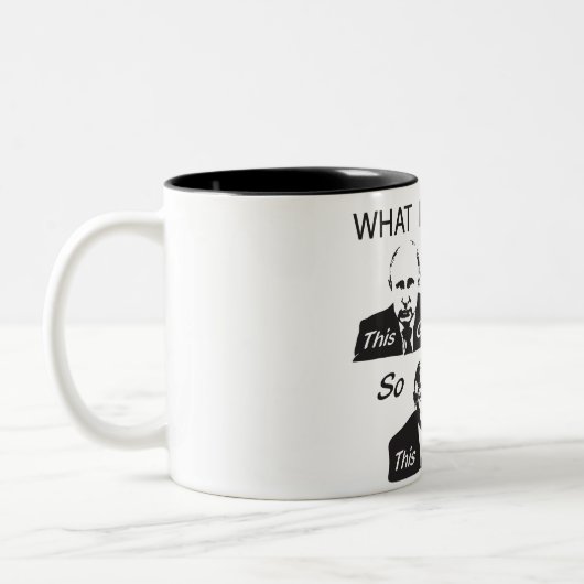 Deze vent tweekleurige koffiemok (Links)