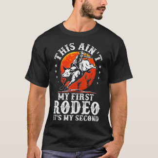 Deze verf mijn eerste rodeo is mijn tweede stieren t-shirt