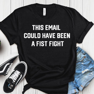 Deze vergadering had een vuistgevecht kunnen zijn t-shirt