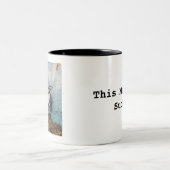 Deze vergadering sucks - Unicorn Tweekleurige Koffiemok (Center)