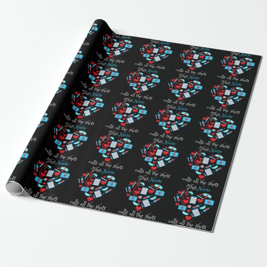 Deze verpleegster bepaalt alles cadeaupapier (Uitgerold)