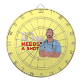 Deze verpleegster heeft een schok nodig dartbord (Voorkant)