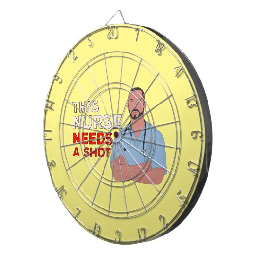 Deze verpleegster heeft een schok nodig dartbord (Voorkant Rechts)