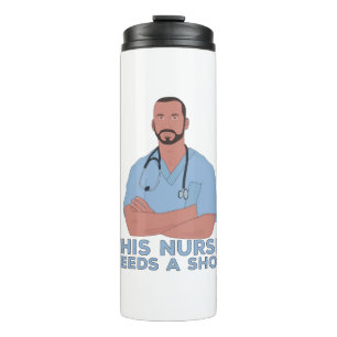 Deze verpleegster heeft een schok nodig thermosbeker