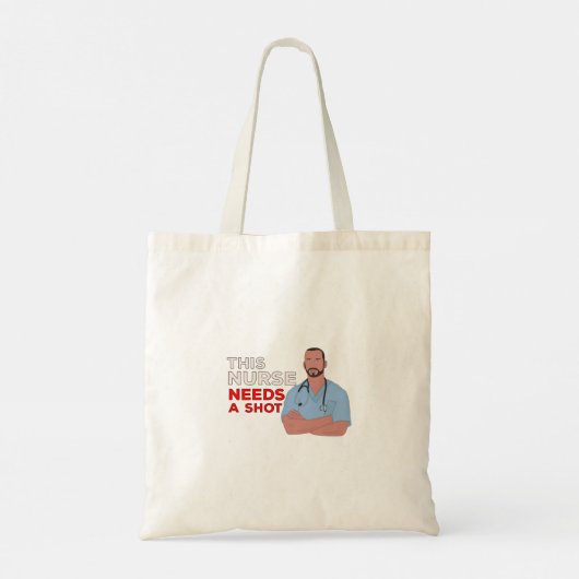 Deze verpleegster heeft een schok nodig tote bag (Achterkant)