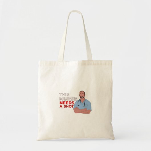 Deze verpleegster heeft een schok nodig tote bag (Voorkant)