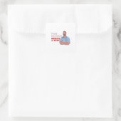 Deze verpleegster heeft een schok nodig vierkante sticker (Tas)