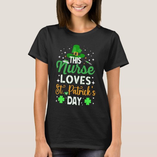 Deze verpleegster houdt van St. Patrick's Day, St. T-shirt (Voorkant)