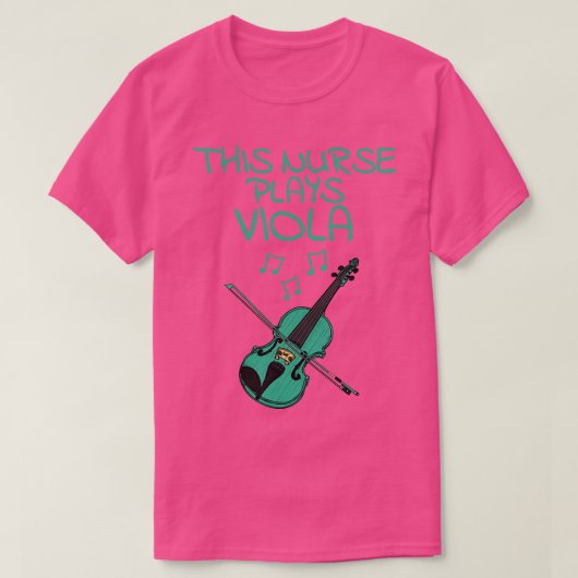 Deze verpleegster speelt viool violist snaarmuzika t-shirt (Design voorkant)