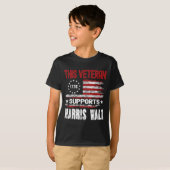 Deze veteraan ondersteunt Harris Wheimer 2024 Amer T-shirt (Voorkant volledig)