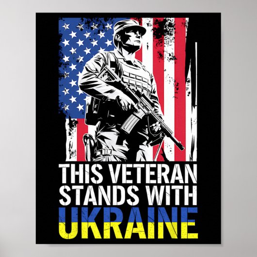 Deze veteraan staat achter Oekraïne 7 Poster (Voorkant)