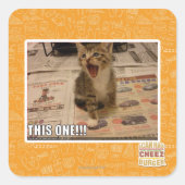 Deze! Vierkante Sticker (Voorkant)