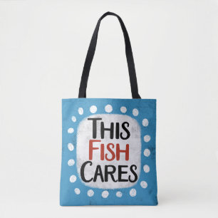 Deze vis geeft om Canvas tas