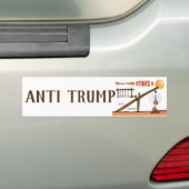 Deze vis stinkt! / antitrump, bumpersticker (Op auto)
