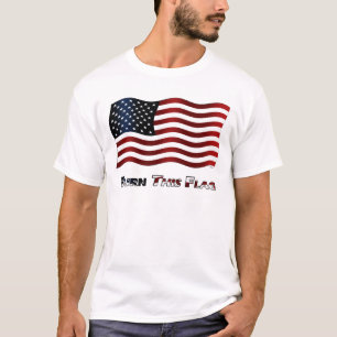 Deze vlag branden t-shirt
