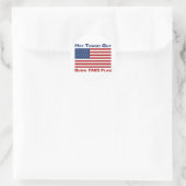 Deze vlag branden (VS) Ronde Sticker (Tas)