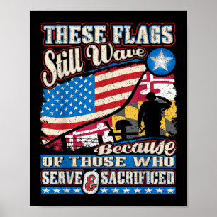 Deze vlaggen drijven nog steeds Shirt, Maryland Me Poster