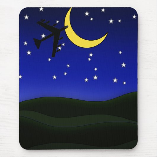 Deze vlucht vanavond Mousepad Muismat (Voorkant)