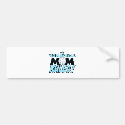 Deze Volleyball Ma Rules.png Bumpersticker (Voorkant)