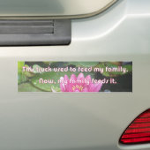 Deze vrachtwagen voedde mijn familie bumpersticker (Op auto)