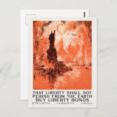 Deze vrijheid mag niet van de WWI P op aarde afhan Briefkaart (Voorkant / Achterkant)