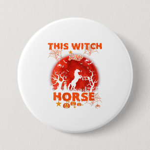 Deze vrouw houdt van Horses Shirt Houtwe Ronde Button 7,6 Cm