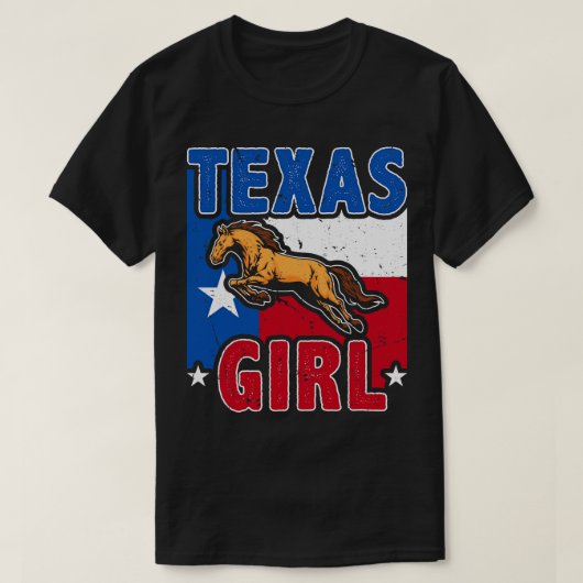 Deze vrouw houdt van paarden Texas 1 T-shirt (Design voorkant)
