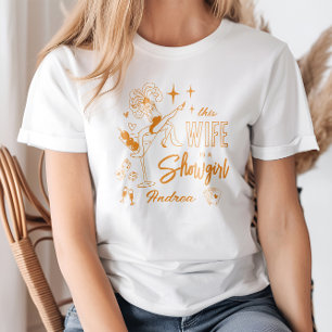 Deze vrouw is een showgirl vrijgezellenfeestje wee t-shirt