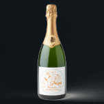 Deze vrouw is een showgirl vrijgezellenweekend sparkling wijnetiket<br><div class="desc">Verhoog de glitter en maak je klaar voor een onvergetelijke nacht in ware Vegas-stijl! Dit speelse, handgeïllustreerde wijnlabel heeft een gewaagde kleurenschema in oranje en turquoise, waarbij retro-showgirl flair wordt gecombineerd met speelse Las Vegas-geïspireerde casinotekeningen - denk aan glinsterende silhouetten van showgirls, dobbelstenen, kaarten, felle lichtbakken en sterrenhemels boven de...</div>