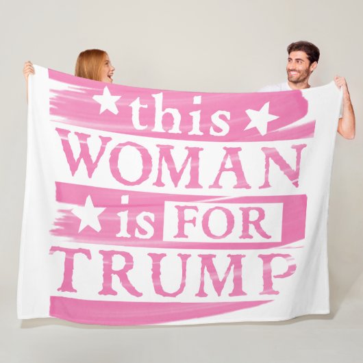 Deze vrouw is Trump. Fleece Deken (In situ)