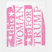 Deze vrouw is Trump. Fleece Deken (Voorkant)