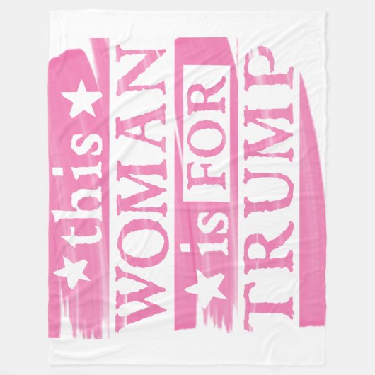 Deze vrouw is Trump. Fleece Deken (Voorkant)