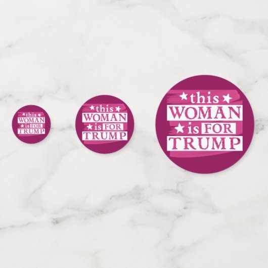 Deze Vrouw is voor Trump Confetti (Voorkanten)