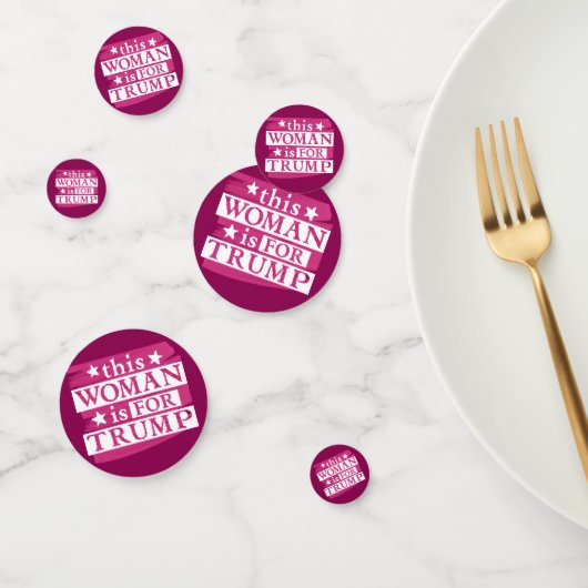 Deze Vrouw is voor Trump Confetti (Groep)