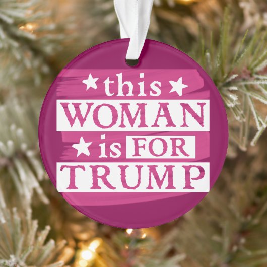 Deze Vrouw is voor Trump Ornament (Boom)