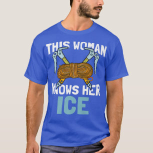 Deze vrouw kent haar ijssneeuwbergijs t-shirt